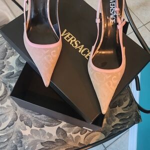 EUC Versace Pink Heels with Stiletto Design